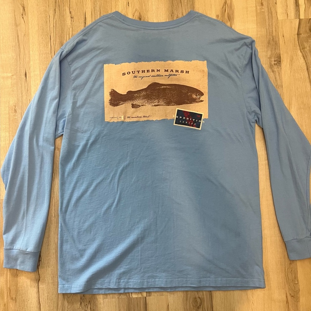 Southern Marsh Sky Blue Graphic Tee